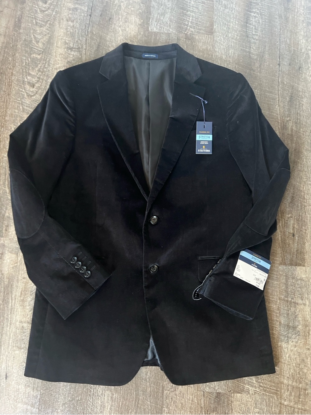 Stafford Big & Tall Corduroy Stretch Fabric Sport Coat- Size 44R